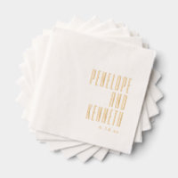 Bold Names Retro Art Deco Typography Wedding Gold