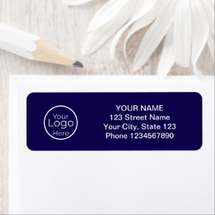 Bold Navy Blue Professional Handyman Return Addres