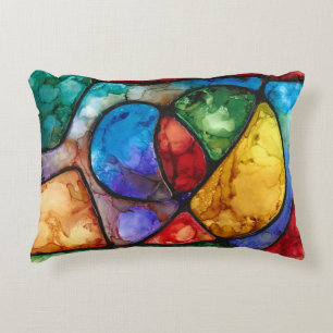 Bold Neurographic art Accent Pillow