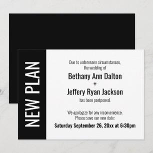 Bold New Plan, Postponed Wedding Announcement