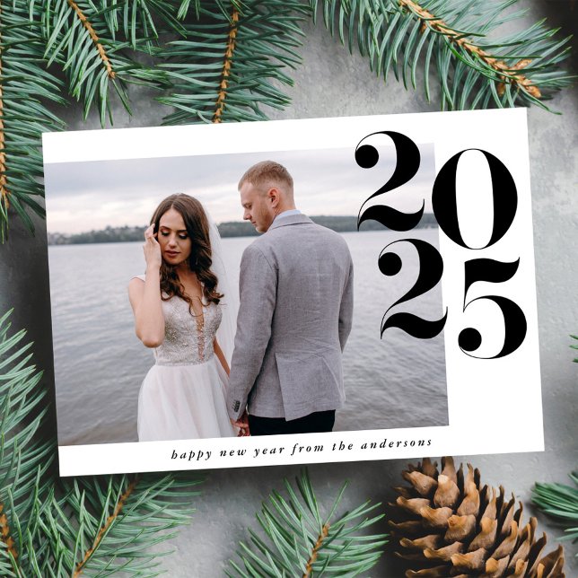 Bold New Year 2025 Photo Holiday Card (Creator Uploaded)