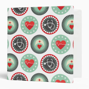 Bold Nurse Pattern - LPN RN Healthcare Binder