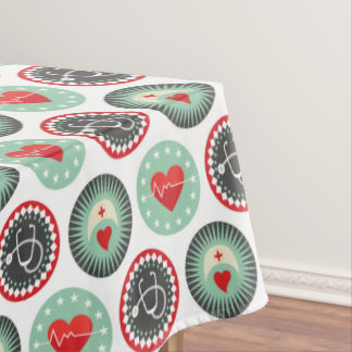 Bold Nurse Pattern - LPN RN Healthcare Tablecloth
