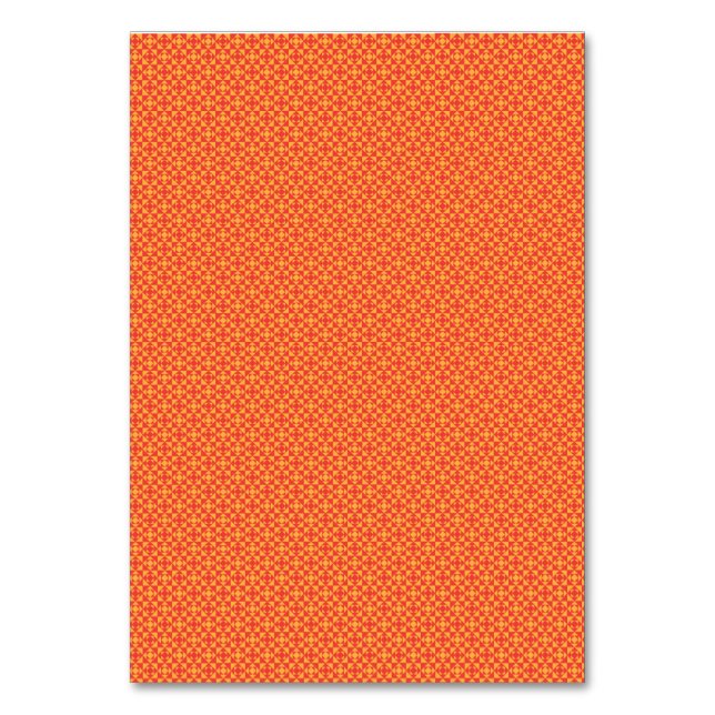 Bold Orange Geometric Table Number Fall Event (Front)