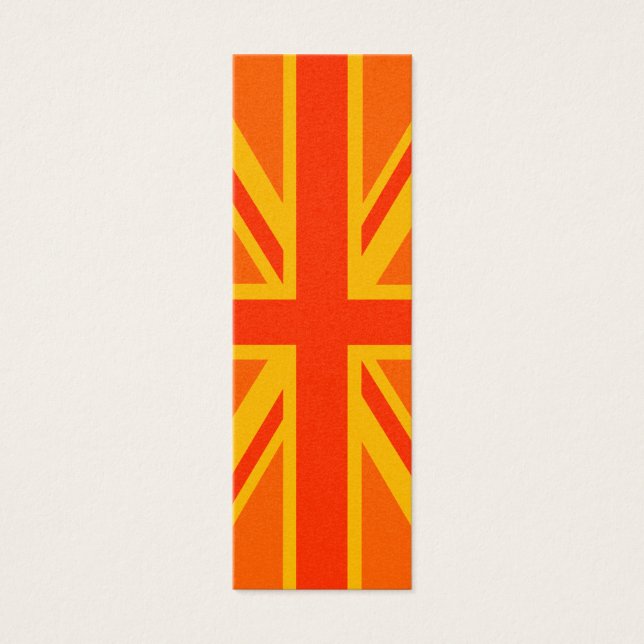 Bold Orange Union Jack British Flag Swag (Front)