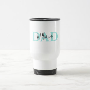 Bold Pastel DAD Modern Father’s Day Gift Travel Mug