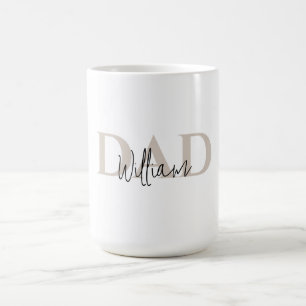 Bold Pastel DAD Mug   Modern Father’s Day Gift