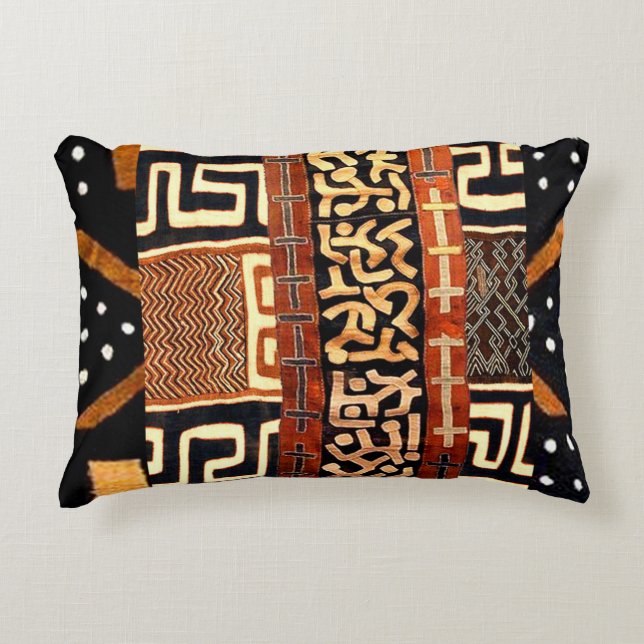 “Bold Patterns, Rich History”  Accent Pillow (Front)