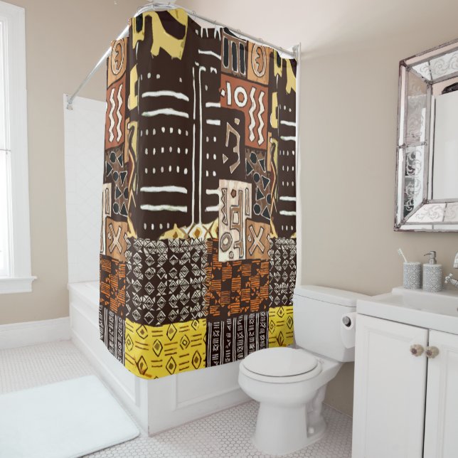 Bold Patterns, Rich History • Shower Curtain (In Situ)