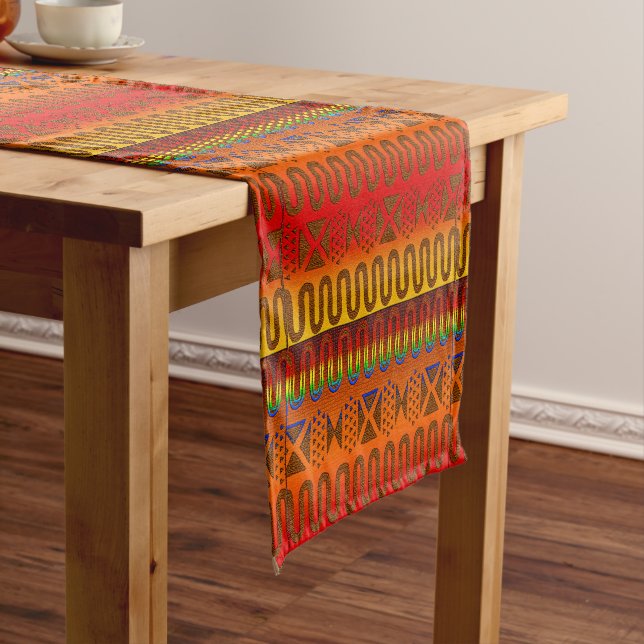 “Bold Patterns, Timeless Stories” Short Table Runner (In Situ)
