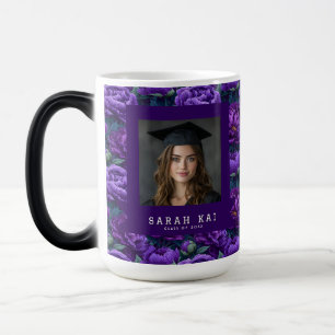 Bold Peonies Print Wife Graduation Gift Magic Mug
