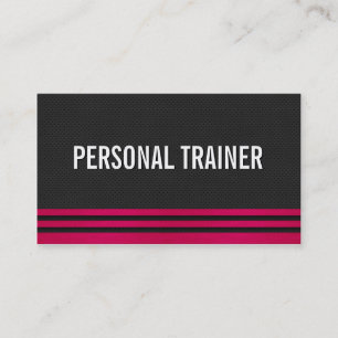 Bold Personal Trainer Fitness Business Cards