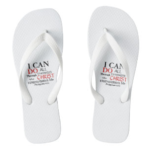 Bold PHILIPPIANS 4:13 Flip Flops