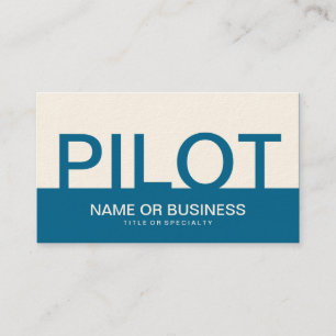 bold PILOT (colour customizable) Business Card
