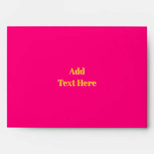 Bold Pink and Bright Orange Birthday Celebration Envelope
