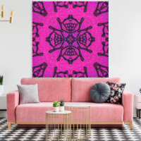 Bold Pink and Purple Geometric Pattern