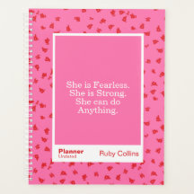 Bold Pink Floral Inspirational Quote
