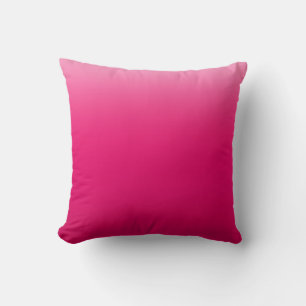 Bold Pink Gradient Design Throw Pillow