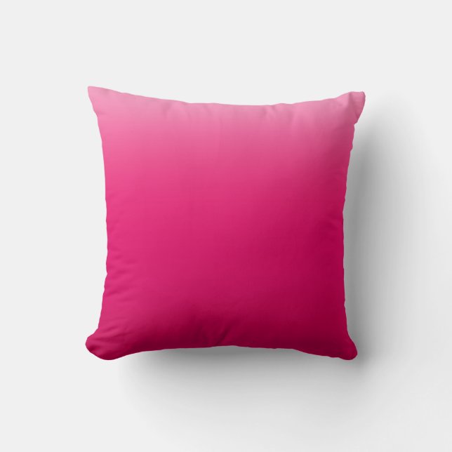 Bold Pink Gradient Design  Throw Pillow (Front)