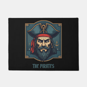 Bold Pirate Captain Doormat