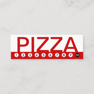 bold PIZZA customer loyalty Card
