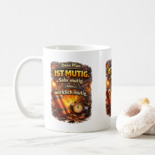 Bold Plan Quote – Funny Explosion Design Coffee Mug