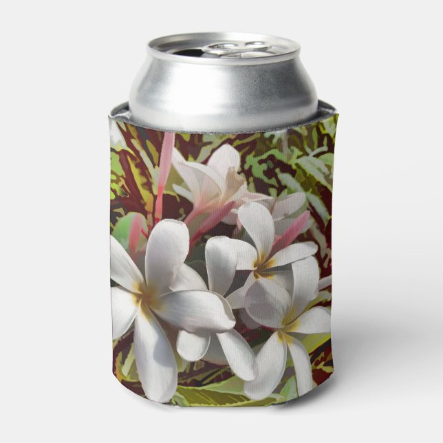 Bold Plumeria Can Cooler (Can Front)