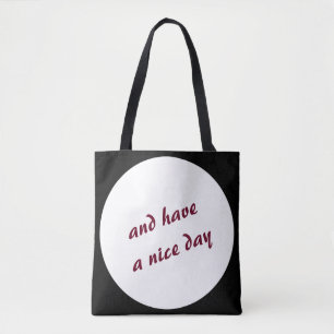 Bold Polka Dot any Colour any Text Tote Bag