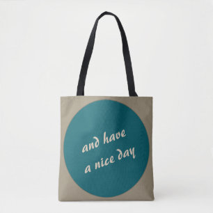 Bold Polka Dot any Colour any Text Tote Bag