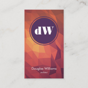 Bold Polygonal Business Card