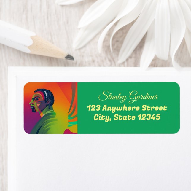 Bold Pop Art | African American Man With Locs  (Insitu)