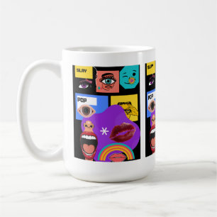 Bold Pop Art   Retro Comic Style mug