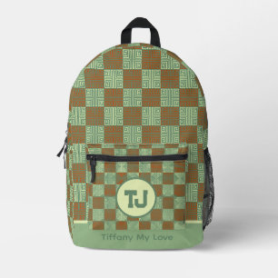 Bold Preschool Basketball Personalized Sports Back Printed Backpack