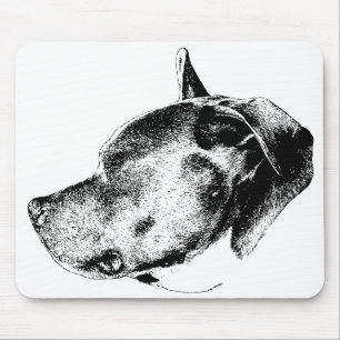 bold presence pitbull mouse pad
