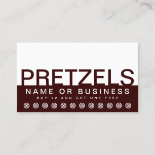 bold PRETZELS customer loyalty card