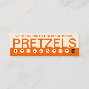 bold PRETZELS customer loyalty Card