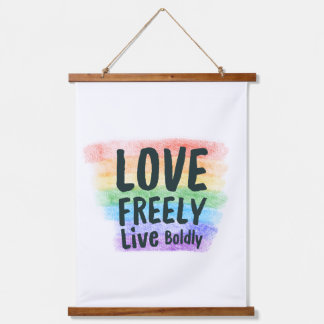 Bold Pride Rainbow Wall Poster Hanging Tapestry