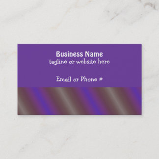 Bold Purple and Grey Diagonal Stripe Business Card