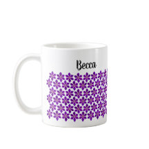 Bold Purple Clematis Flower Pattern Personalized
