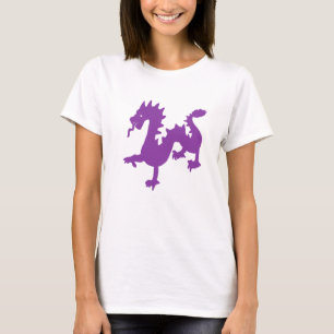 Bold Purple Dragon Zodiac Symbol – Lunar Sign T-Shirt