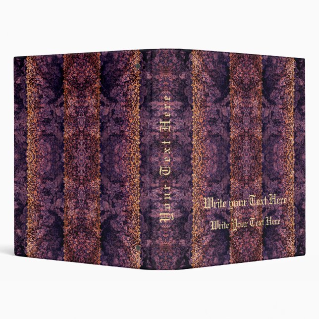 Bold Purple Gold Gothic Lace Binder (Background)