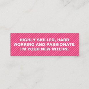 Bold Quote Mini Business Card