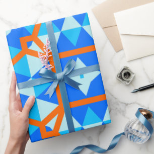 Bold Radiant Initial Love Bridal Shower Wrapping Paper