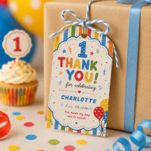 Bold Rainbow One Big Year 1st Birthday party
