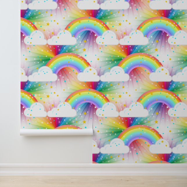 Bold Rainbow Pattern | Child's Colourful Wall Deco (Application)