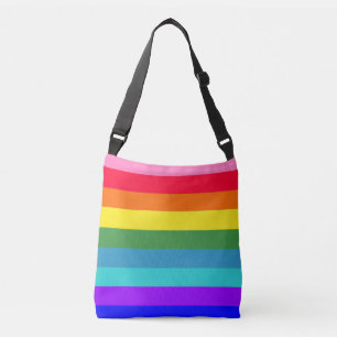 Bold Rainbow Stripes tote bag