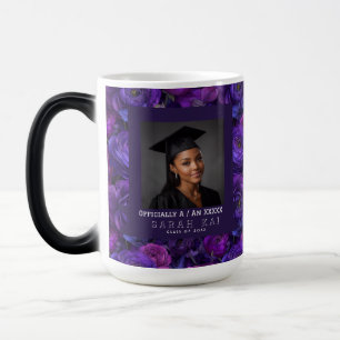 Bold Ranunculus Print Wife Graduation Gift Magic Mug