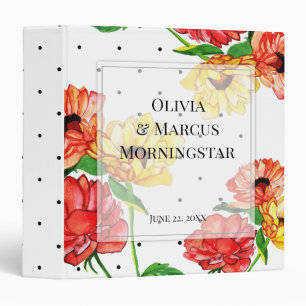 Bold Red and Yellow Gerbera Daisies Photos Binder