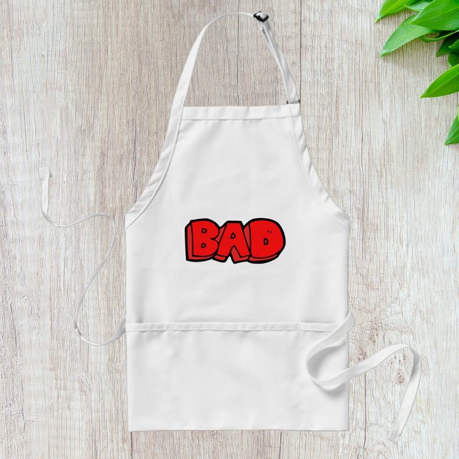 Bold Red Bad Graffiti Style Text Standard Apron (Creator Uploaded)