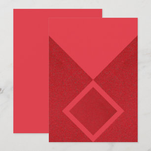 Bold Red Diamond Minimalist Invite – Customizable